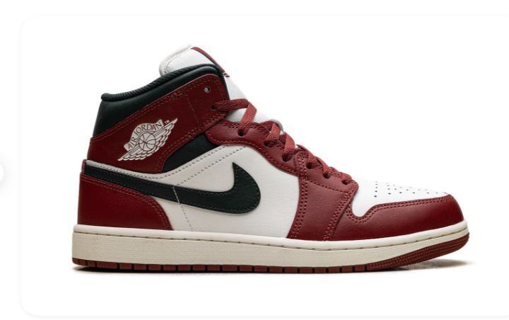 Air Jordan 1 Mid Redstone  Midnight Green DQ8426 105